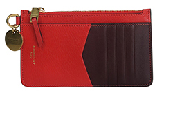 Givenchy GV3 Zip Cardholder,Leather,Red/Purple,23A1100,DB,B,4